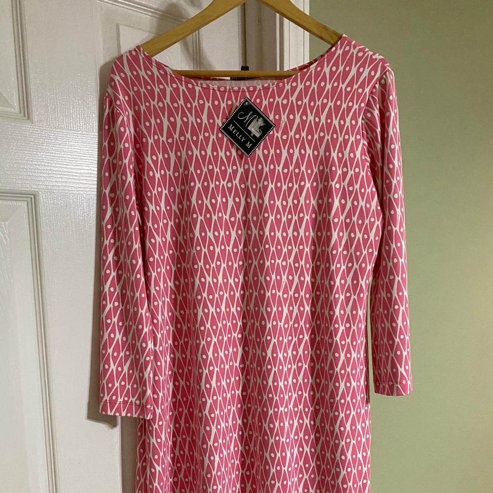 Beautiful pink and whit me dress